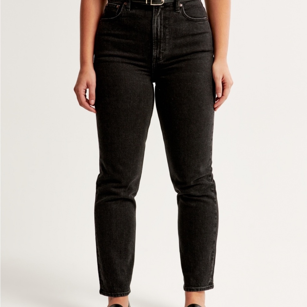 Abercrombie Ankle Straight Curve love Black Jeans